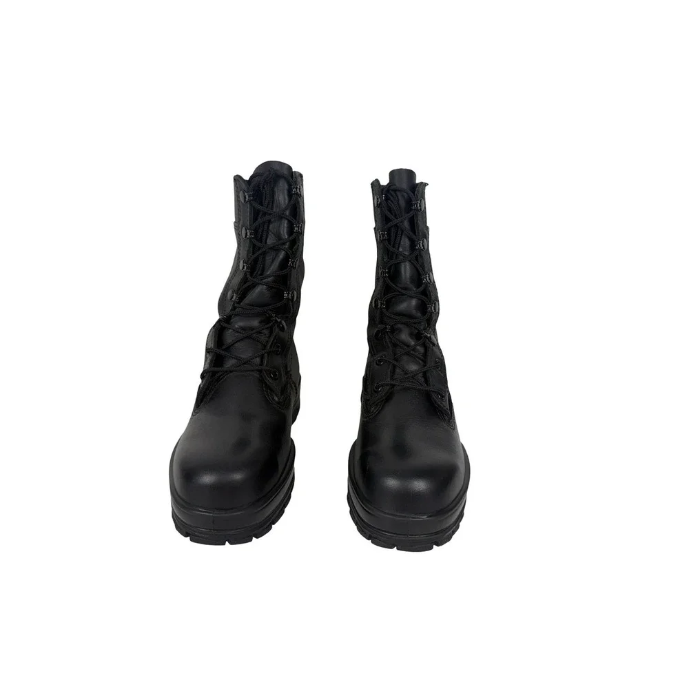 Bates DuraShock Steel Toe Work Boots Mens Size 6 M US Leather Vibram USA Black